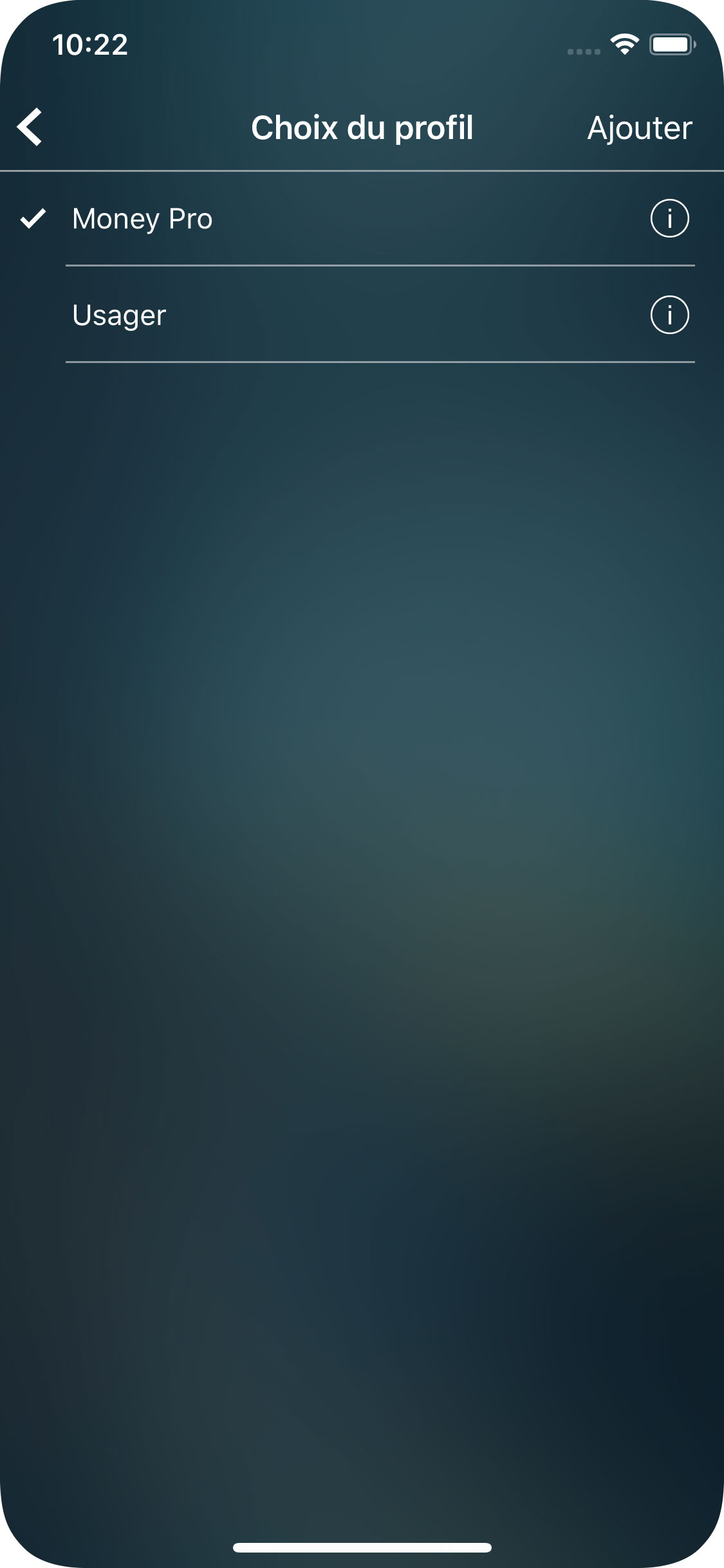 Money Tracker - Profils - iPhone