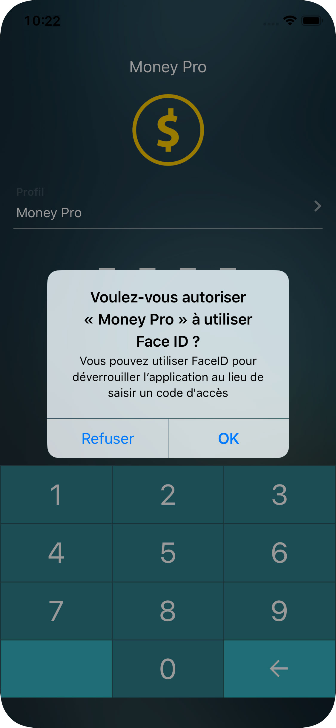 Money Tracker - Touch ID (Face ID) - iPhone