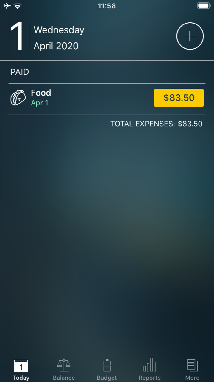 Money Tracker - Today
